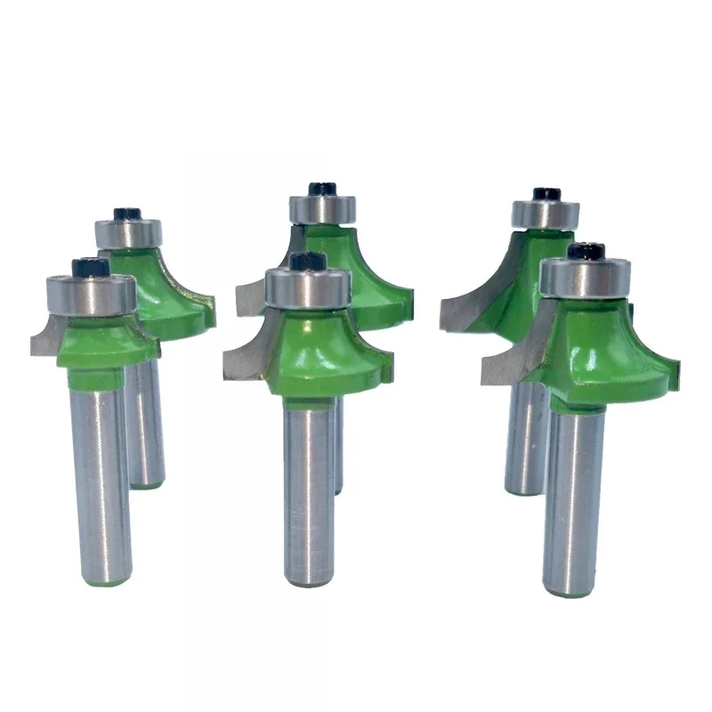 6pcs 8mm Corner Round Over Router Bit with Bearing Milling Cutter for Wood Woodworking Tool Tungsten Carbide
6pcs 8mm Corner Round Over Router Bit with Bearing Milling Cutter for Wood Woodworking Tool Tungsten Carbide