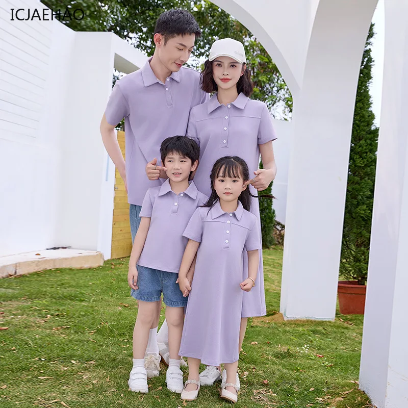 2025 Matching Family Clothes Mom Dad Daughter Son Summer Travel Dresses Cotton Mother Daughter Wear Casual Solid Color Outfits
2025 Matching Family Clothes Mom Dad Daughter Son Summer Travel Dresses Cotton Mother Daughter Wear Casual Solid Color Outfits