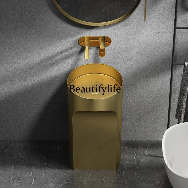 PPCreative Pedestal Countertop Sink Floor-standing Stainless Steel Bathroom Sinks Light Luxury Hotel Toilet Countertop Washbasin
PPCreative Pedestal Countertop Sink Floor-standing Stainless Steel Bathroom Sinks Light Luxury Hotel Toilet Countertop Washbasin