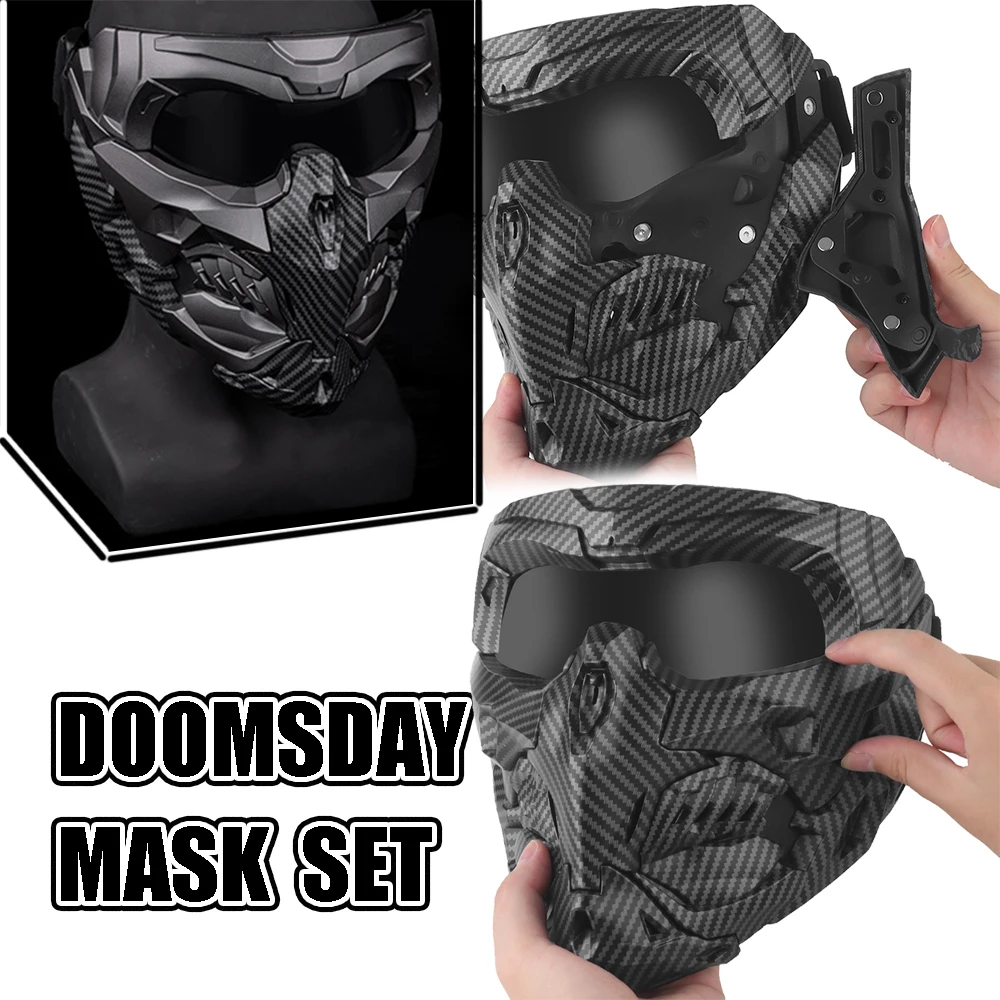 Airsoft Full Face Protective Mask DIY Cool Doomsday Armor Mask Set with Magnetic Adsorption Accessories for Paintball Shooting
Airsoft Full Face Protective Mask DIY Cool Doomsday Armor Mask Set with Magnetic Adsorption Accessories for Paintball Shooting