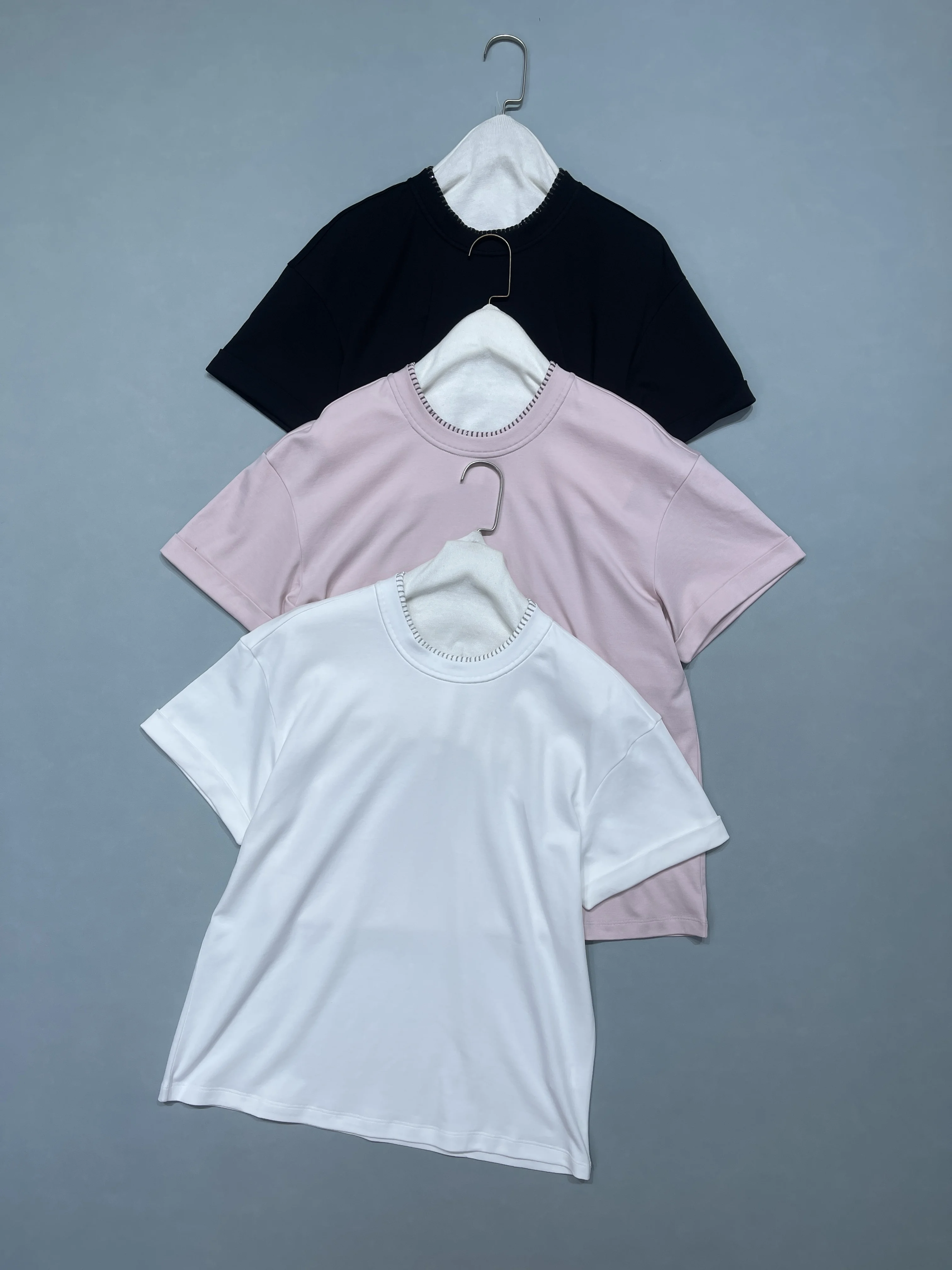 New Spring And Summer Women'S Beaded Round Neck Short-Sleeved T-Shirt Fashionable And Versatile Temperament Elegant
New Spring And Summer Women'S Beaded Round Neck Short-Sleeved T-Shirt Fashionable And Versatile Temperament Elegant