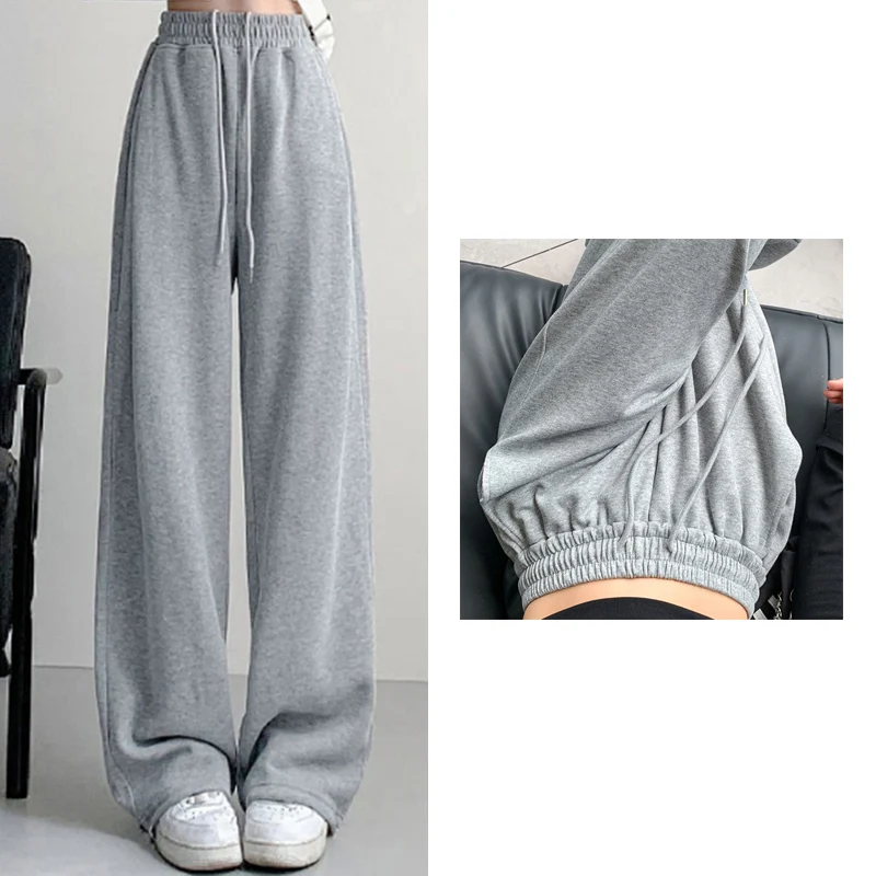 2024 New Autumn Women Streetwear Concise Solid Wide Leg Pants Lady Classic Basic Casual Daily High Waisted Straight Leg Trousers
2024 New Autumn Women Streetwear Concise Solid Wide Leg Pants Lady Classic Basic Casual Daily High Waisted Straight Leg Trousers
