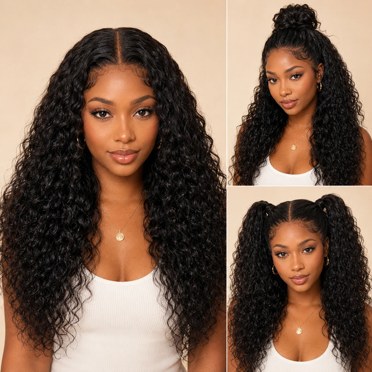 15A Luxury High End Brazilian Deep Water Wave 100% Real Full Lace Human Hair Wigs Curly 15A Grade HD Transparent Lace Frontal Glueless Wigs Deep Wave Brazilian Virgin Human Hair Raw Virgin Cuticle Aligned Invisible Fake Scalp
15A Luxury High End Brazilian Deep Water Wave 100% Real Full Lace Human Hair Wigs Curly 15A Grade HD Transparent Lace Frontal Glueless Wigs Deep Wave Brazilian Virgin Human Hair Raw Virgin Cuticle Aligned Invisible Fake Scalp