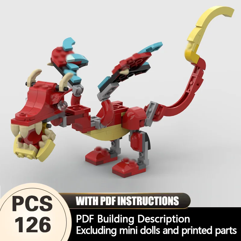 Creators Animal Series Model MOC Building Bricks Red Wyvern Modular Technology Gifts Holiday Assemble Children Toys Suit
Creators Animal Series Model MOC Building Bricks Red Wyvern Modular Technology Gifts Holiday Assemble Children Toys Suit