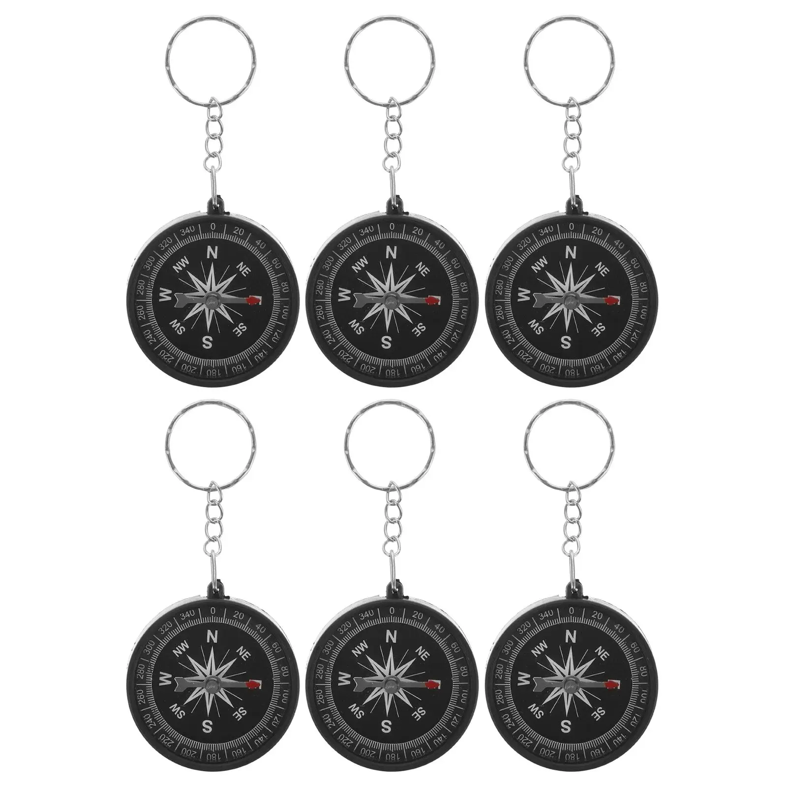 6pcs Compass Keychain Sturdy Plastic Unique Design Gift Camping Hiking Decor Birthday Valentine Christmas Graduation
6pcs Compass Keychain Sturdy Plastic Unique Design Gift Camping Hiking Decor Birthday Valentine Christmas Graduation