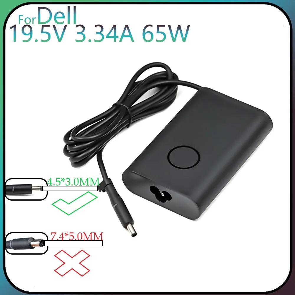 19.5V 3.34A 65W 4.5*3.0MM Laptop Charger Adapter For Dell Inspiron 14 15 17 3551 3552 3558 5551 5552 5555 5558 5559 7460 7569
19.5V 3.34A 65W 4.5*3.0MM Laptop Charger Adapter For Dell Inspiron 14 15 17 3551 3552 3558 5551 5552 5555 5558 5559 7460 7569