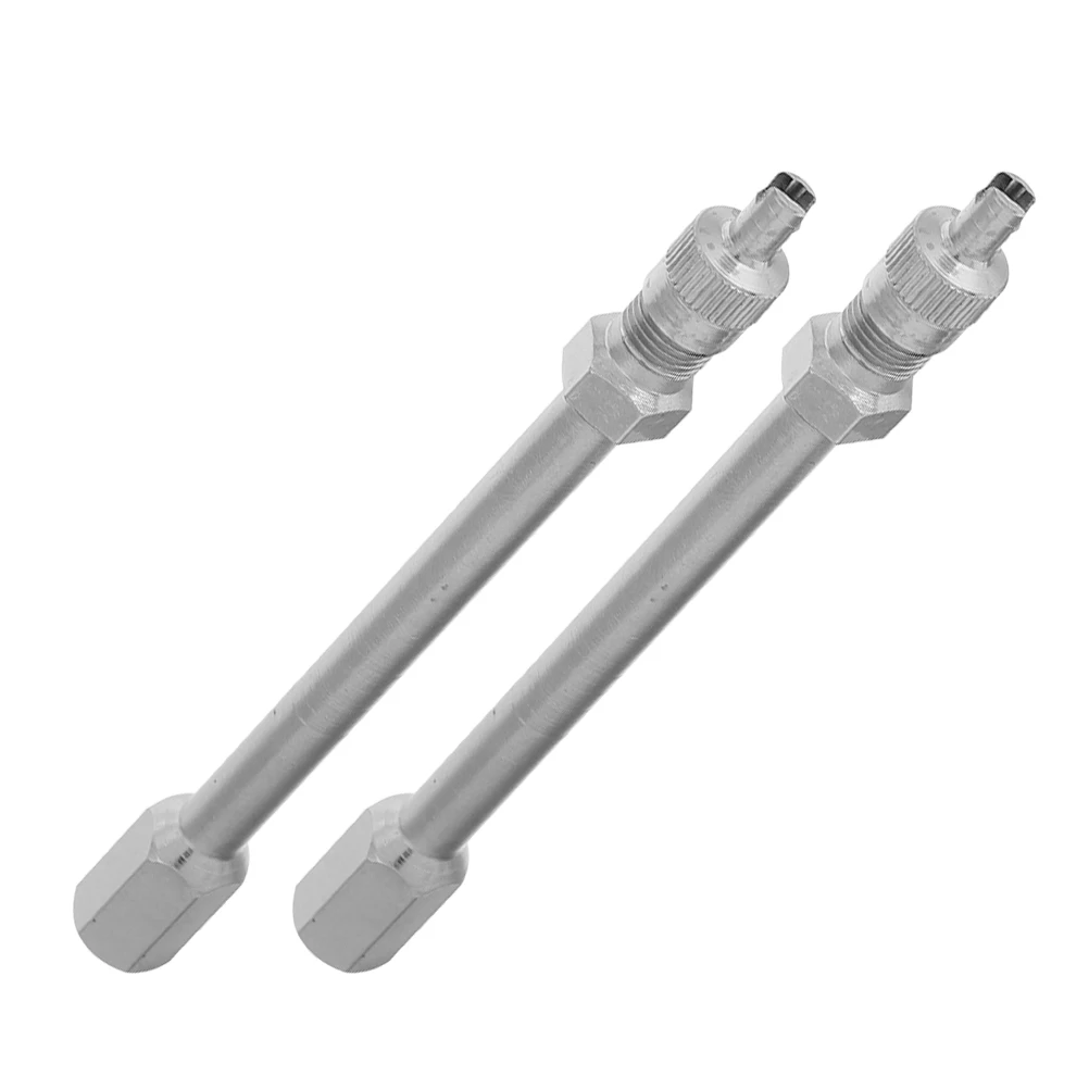 2pcs Tire Valve Extenders Metal Extension Rod Universal Compatibility Car Truck Silver Efficient Inflation Easy Installation
2pcs Tire Valve Extenders Metal Extension Rod Universal Compatibility Car Truck Silver Efficient Inflation Easy Installation