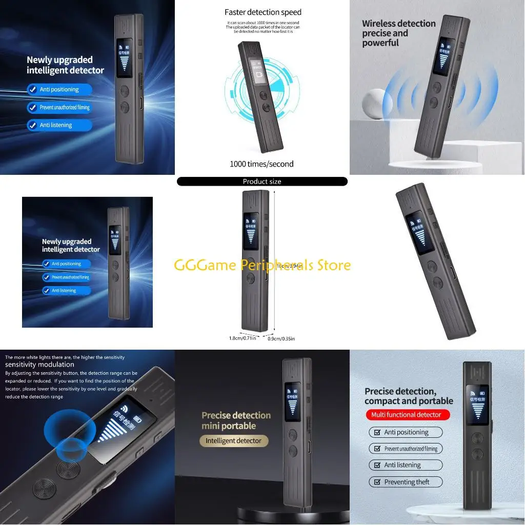 Многофункциональный детектор сигнала U55B ZD09 с регулировкой чувствительности для поиска скрытых
Многофункциональный детектор сигнала U55B ZD09 с регулировкой чувствительности для поиска скрытых