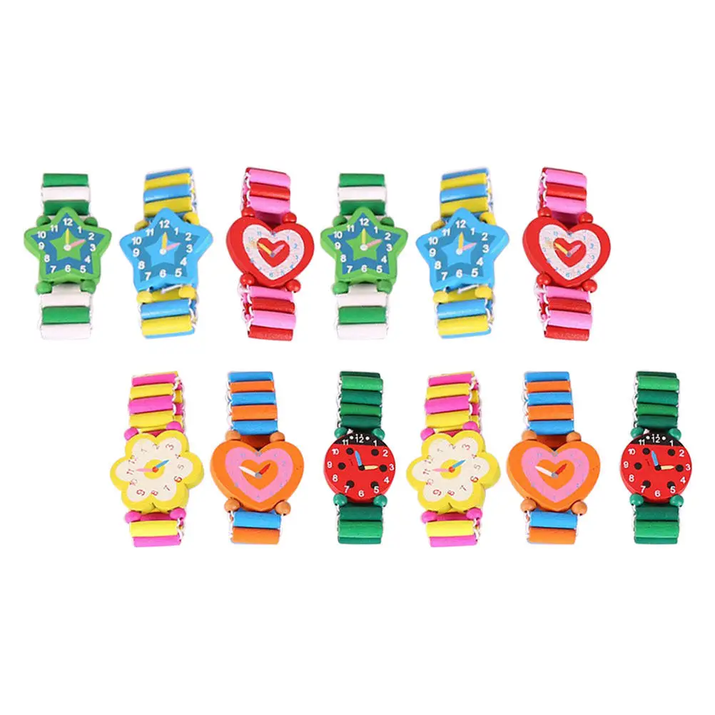 12 шт. деревянных часов для детей, милые мультяшные часы для вечеринок, креативные наручные часы для малышей, легкие портативные декоративные аксессуары
12 шт. деревянных часов для детей, милые мультяшные часы для вечеринок, креативные наручные часы для малышей, легкие портативные декоративные аксессуары