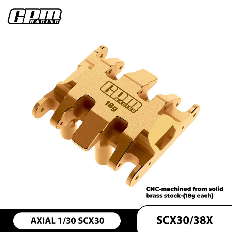 GPM Brass Center Differential Housing Base Plate for AXIAL 1/30 SCX30 Terrafirma/Wrangler AXI-3311
GPM Brass Center Differential Housing Base Plate for AXIAL 1/30 SCX30 Terrafirma/Wrangler AXI-3311