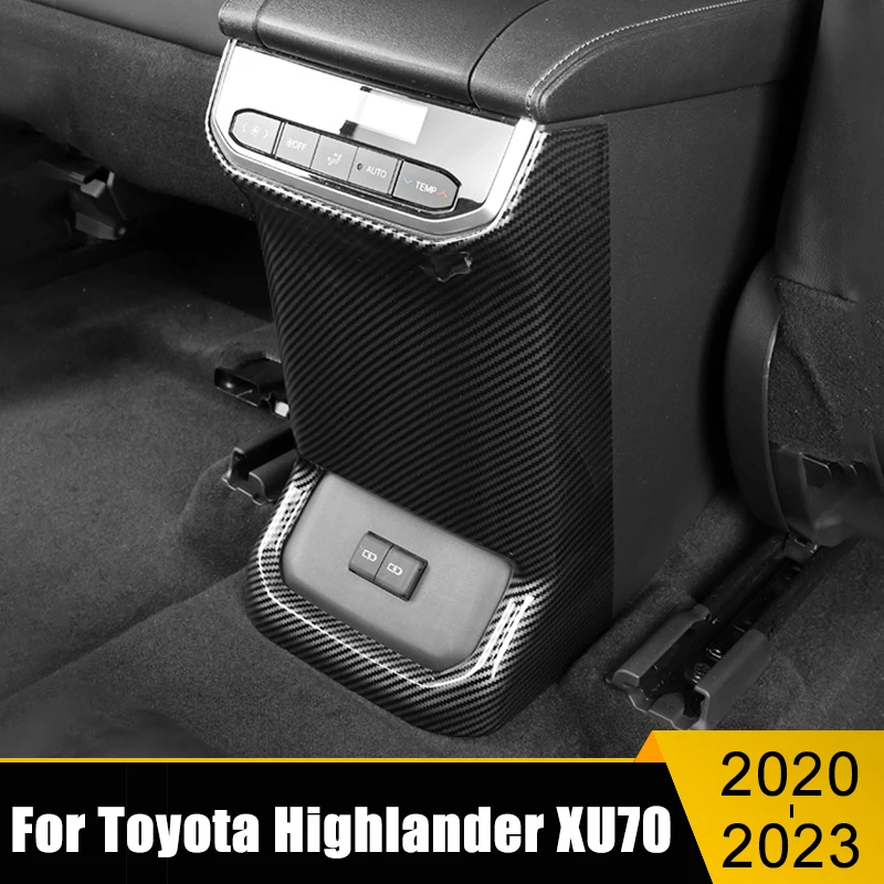 ABS Carbon Car Rear Armrest Air Outlet Trim Panel Cover Pads Accessories For Toyota Highlander XU70 2020 2021 2022 2023 Hybrid
ABS Carbon Car Rear Armrest Air Outlet Trim Panel Cover Pads Accessories For Toyota Highlander XU70 2020 2021 2022 2023 Hybrid