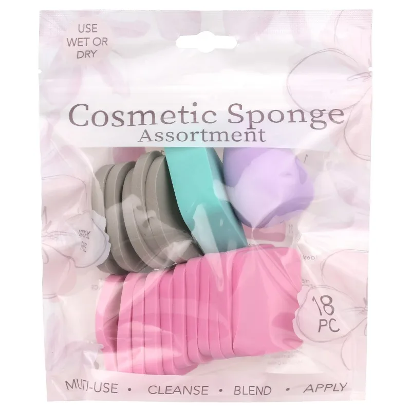 Cosmetic Sponge Assortment -18pc
Cosmetic Sponge Assortment -18pc