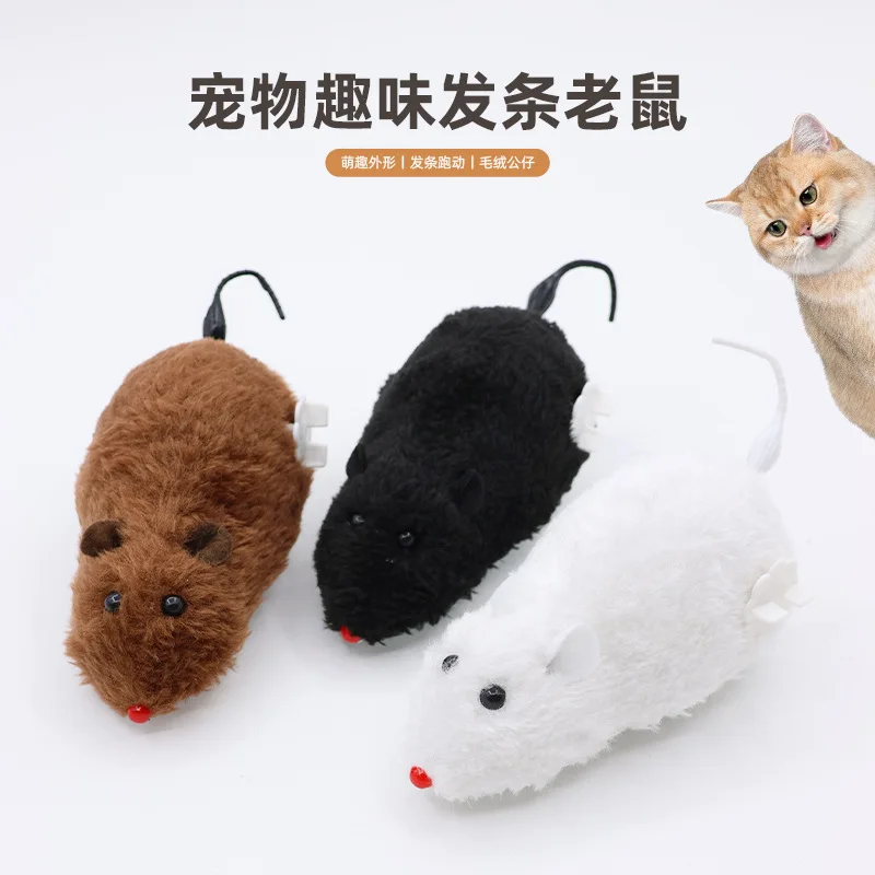 Wind-Up Plush Little Mouse Wind-Up Toy Jumps and Wiggles Tail Pet Dog Cat Toy
Wind-Up Plush Little Mouse Wind-Up Toy Jumps and Wiggles Tail Pet Dog Cat Toy