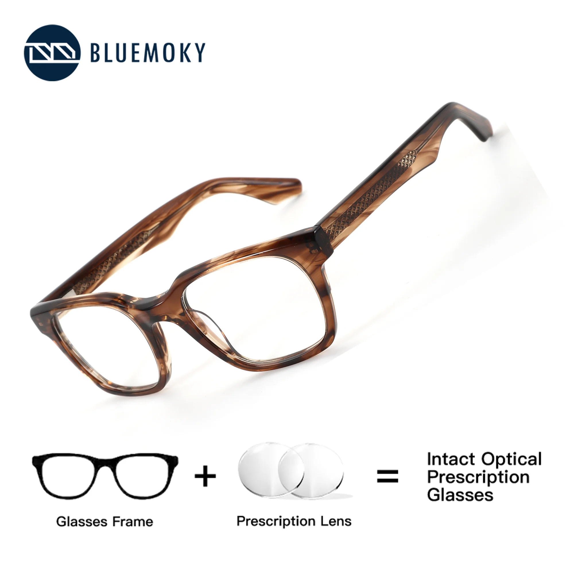 BLUEMOKY Square Optical Glasses With Recipe Unisex Acetate Photochromic Brown Anti Blue Light Progressive Multifocal Eyewear Man
BLUEMOKY Square Optical Glasses With Recipe Unisex Acetate Photochromic Brown Anti Blue Light Progressive Multifocal Eyewear Man