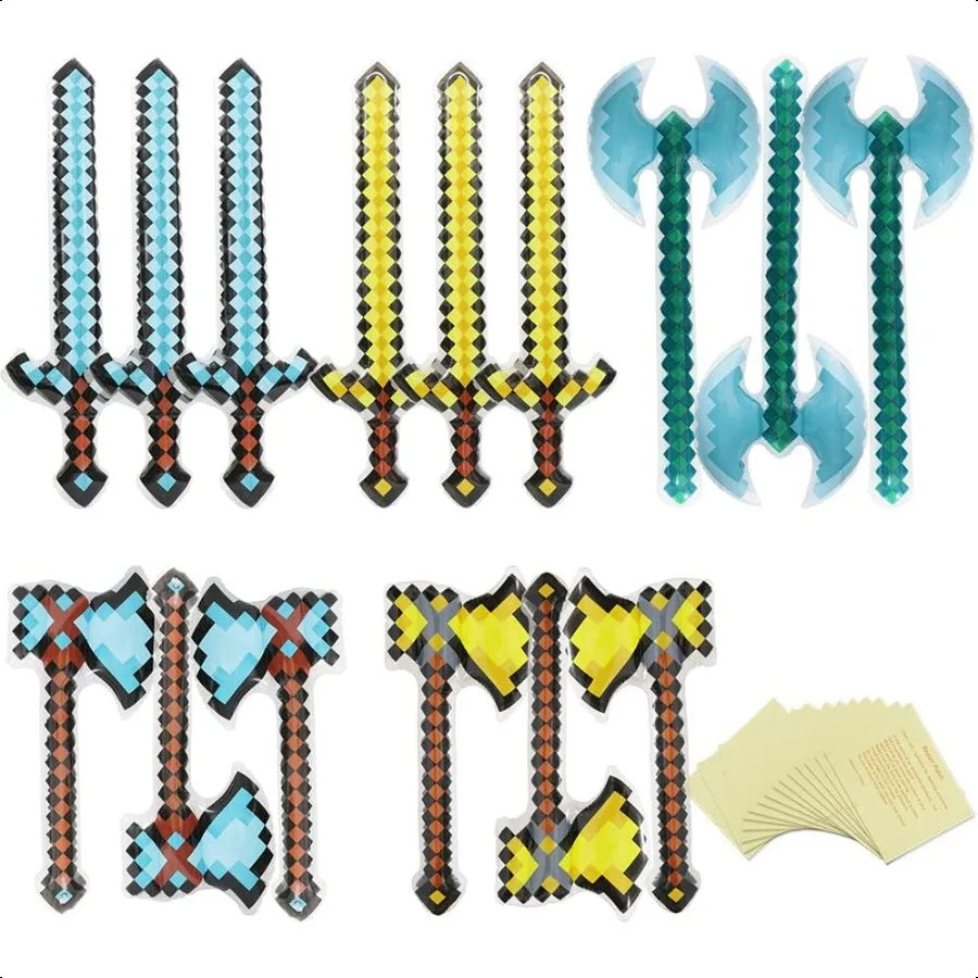Cool 15 Pack Large Iatable Weapon Pool Party Favor Toys Reusable Light Funny Swords Axes Hatchets Pixel Design Iatable Weapons
Cool 15 Pack Large Iatable Weapon Pool Party Favor Toys Reusable Light Funny Swords Axes Hatchets Pixel Design Iatable Weapons