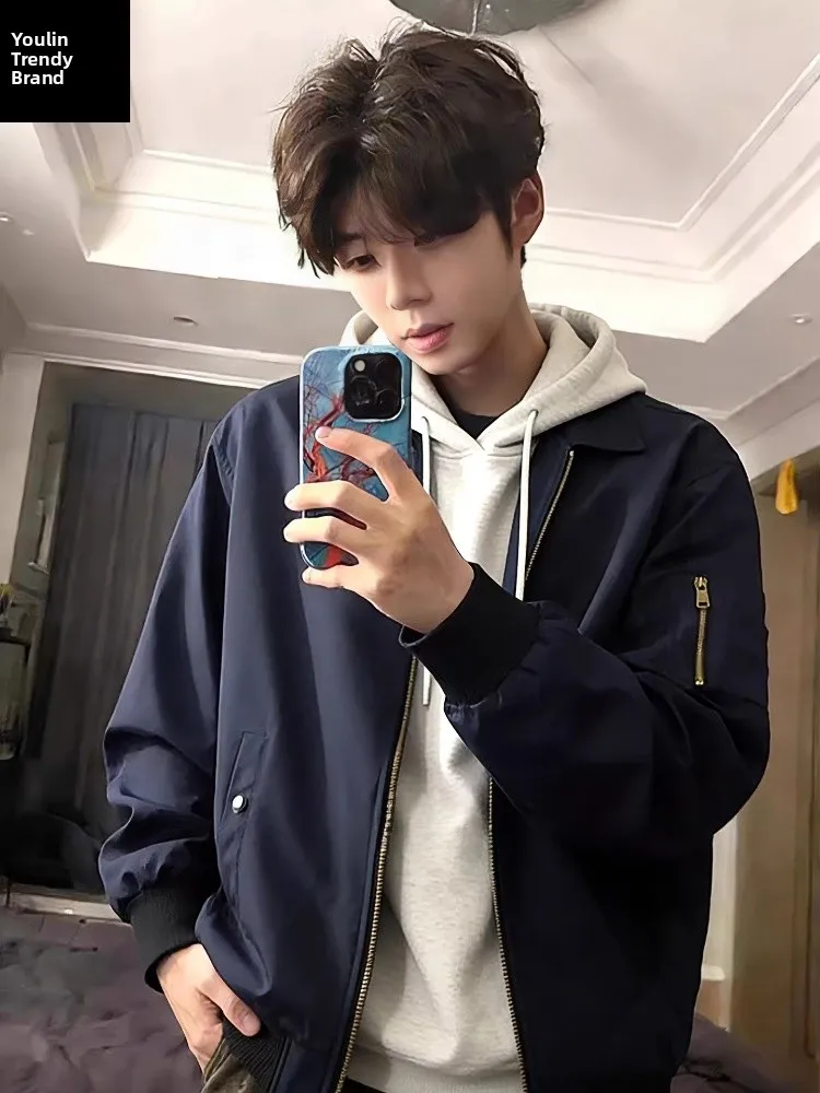 Cleanfit American Sle Flight Jaet Men's ort Cotton Jaet Cool Collar Baseball orm k Blue Autumn Winter Coat
Cleanfit American Sle Flight Jaet Men's ort Cotton Jaet Cool Collar Baseball orm k Blue Autumn Winter Coat