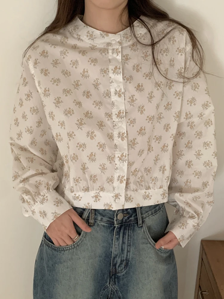 Chic Single-Breasted Printed Floral Blouse Women Long Sleeve Buttons Down Short Tops Shirts Female 2025 Spring Summer Blouses
Chic Single-Breasted Printed Floral Blouse Women Long Sleeve Buttons Down Short Tops Shirts Female 2025 Spring Summer Blouses