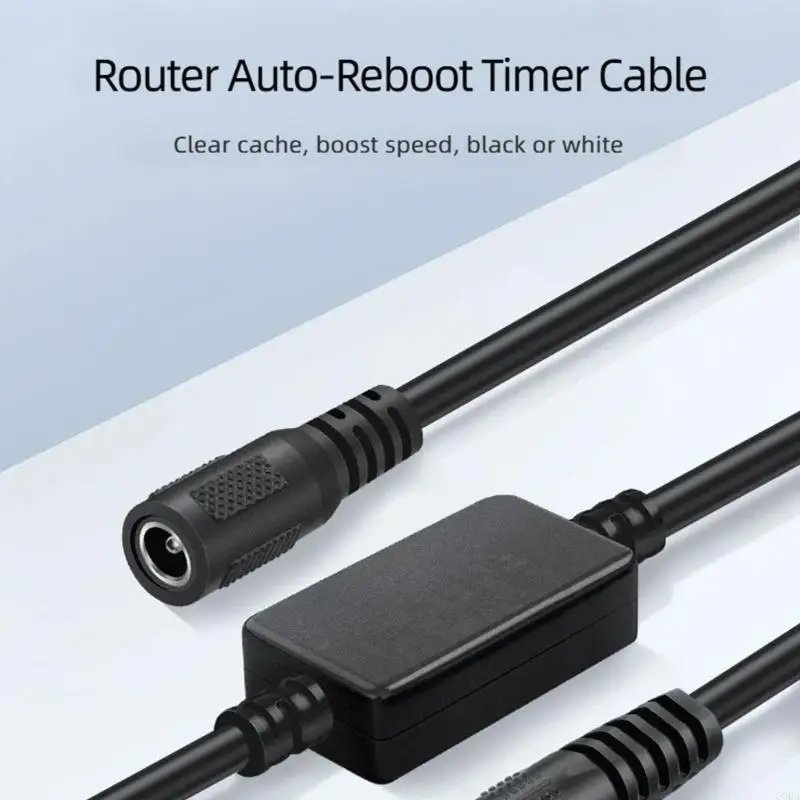CORA Router Rebooter,WiFi Reset Device, Automatic Resume Cable with DC5521 Male to Female Connector,24-Hour automated timer for
CORA Router Rebooter,WiFi Reset Device, Automatic Resume Cable with DC5521 Male to Female Connector,24-Hour automated timer for