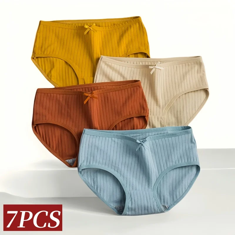 7Pcs/Set Cotton Panties Low Waist Briefs Women Sexy Lingerie Female Underpants Panty Solid Color Breathable Underwear Intimates
7Pcs/Set Cotton Panties Low Waist Briefs Women Sexy Lingerie Female Underpants Panty Solid Color Breathable Underwear Intimates