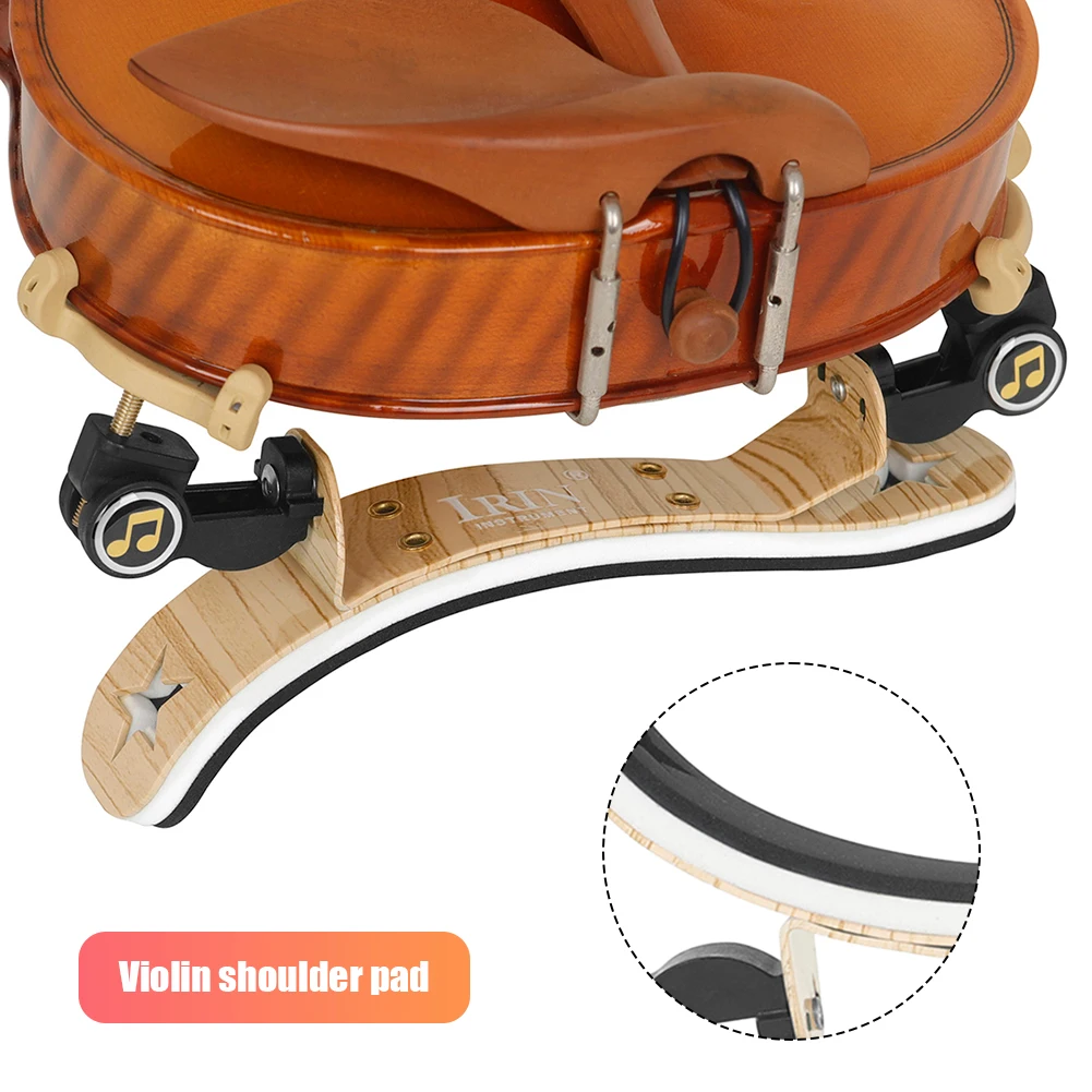 1/2 1/4-1/8 3/4-4/4 Violin Shoulder Rest Ultralight Adjustable Violin Shoulder Pad with Sponge Pad Professional Violin Accessory
1/2 1/4-1/8 3/4-4/4 Violin Shoulder Rest Ultralight Adjustable Violin Shoulder Pad with Sponge Pad Professional Violin Accessory
