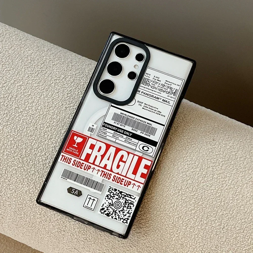 Logistics Label Magnetic Acrylic Border Magnetic Case for Samsung Galaxy S25 S24 S23 Ultra Plus S25+ S25U Protective Cover
Logistics Label Magnetic Acrylic Border Magnetic Case for Samsung Galaxy S25 S24 S23 Ultra Plus S25+ S25U Protective Cover