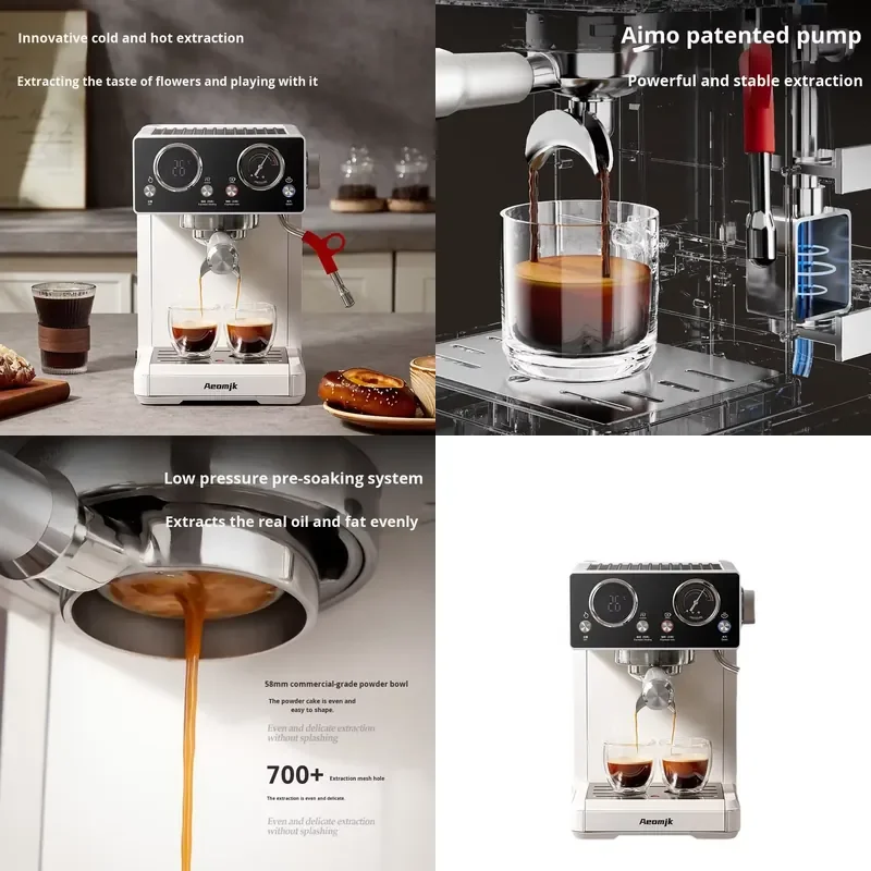 【CHIMU HOME】Dual Pump Boiler Dual Extraction Espresso Machine Minimalist Compact Small Coffee Maker For Daily Coffee Brewing
【CHIMU HOME】Dual Pump Boiler Dual Extraction Espresso Machine Minimalist Compact Small Coffee Maker For Daily Coffee Brewing