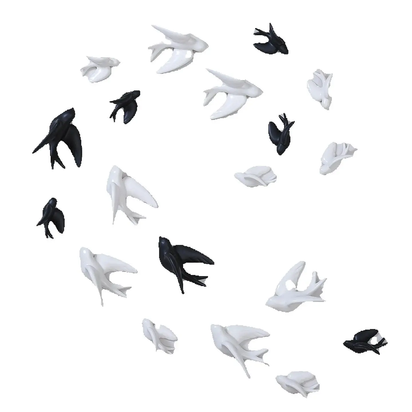 Nordic Ceramic Bird 3D Wall Decorations Pendant Black/White Birds Sculpture Wall Hanging Figurine European Home Ornaments Gifts
Nordic Ceramic Bird 3D Wall Decorations Pendant Black/White Birds Sculpture Wall Hanging Figurine European Home Ornaments Gifts