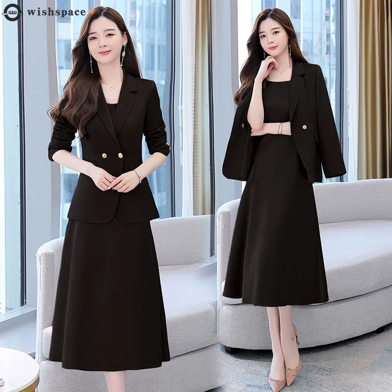 Spring and Autumn 2022 New Fashion Slim Temperament Suit Suspender Skirt Two-piece Set Elegant Women's Dress Set
Spring and Autumn 2022 New Fashion Slim Temperament Suit Suspender Skirt Two-piece Set Elegant Women's Dress Set
