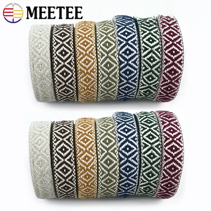 2/4Meters 25mm Cotton Jacquard Webbing 1.3mm Ribbon for Bags Belt Strap Garment Shoes Sewing Tape Ethnic Band Craft Accessories
2/4Meters 25mm Cotton Jacquard Webbing 1.3mm Ribbon for Bags Belt Strap Garment Shoes Sewing Tape Ethnic Band Craft Accessories