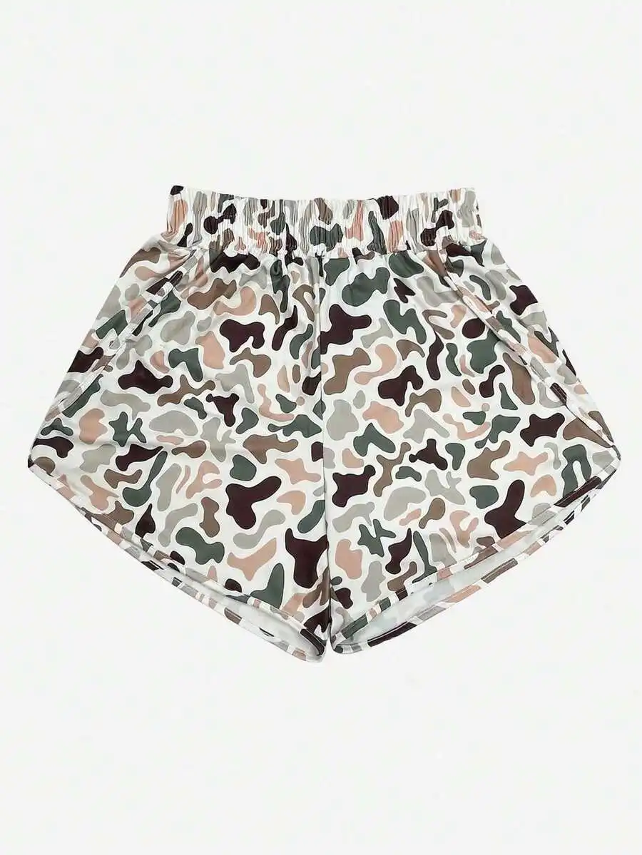Mens Camouflage Print Loose High Waist Shorts With Pockets For Summer Daily Wear Beach Vacation
Mens Camouflage Print Loose High Waist Shorts With Pockets For Summer Daily Wear Beach Vacation