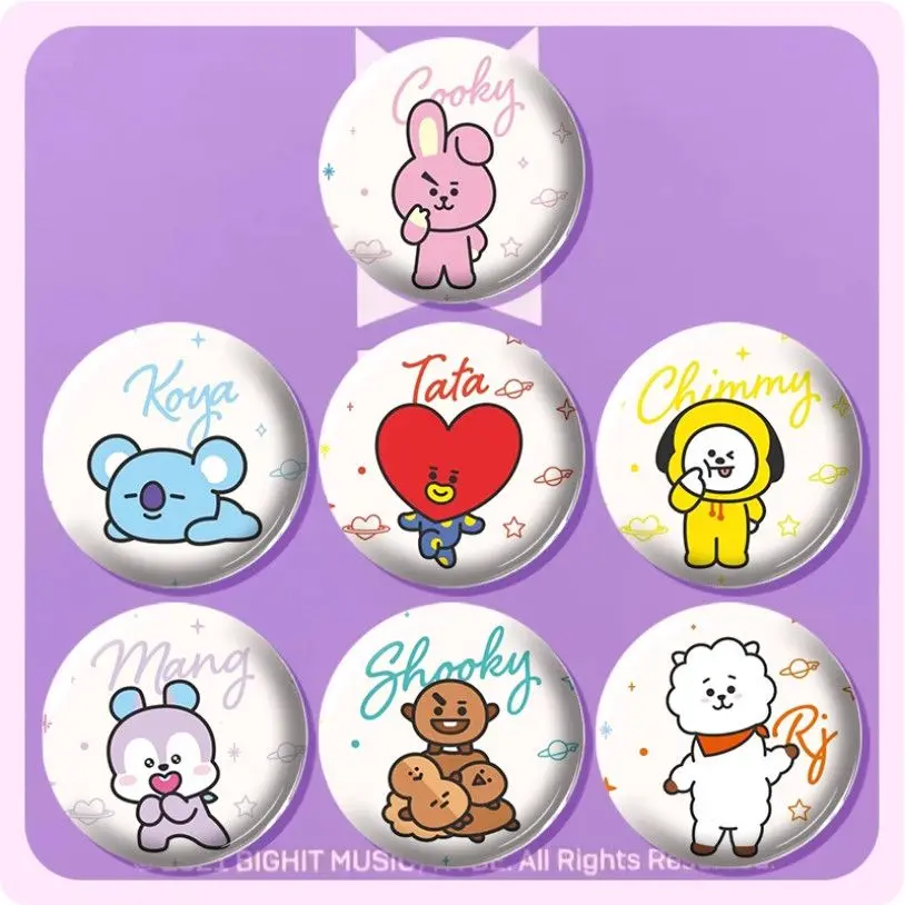 Милый набор круглых значков BT21, подходящий для фанатов, симпатичные мультяшные значки, украшения для рюкзаков и головных уборов, коллекционные сувениры, подарки для вечеринок.
Милый набор круглых значков BT21, подходящий для фанатов, симпатичные мультяшные значки, украшения для рюкзаков и головных уборов, коллекционные сувениры, подарки для вечеринок.