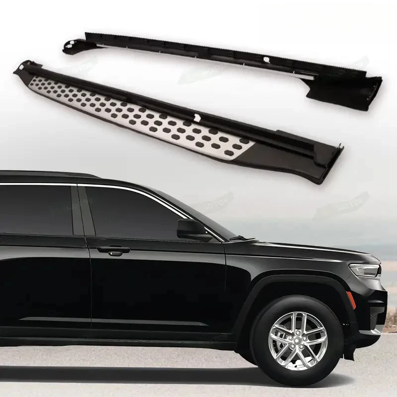 2PCS Anti-Slip Aluminum Side Steps Running Boards Bars With Mount Brackets Fit Grand Cherokee L 3-Row 2021-2024 SUV Ex
2PCS Anti-Slip Aluminum Side Steps Running Boards Bars With Mount Brackets Fit Grand Cherokee L 3-Row 2021-2024 SUV Ex