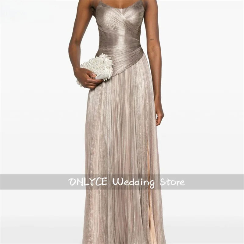 A-Line Strapless Shiny Pleat Sleeveless Evening Dresses Formal Party Gowns for Women Corset Elegant Prom Gown Customize
A-Line Strapless Shiny Pleat Sleeveless Evening Dresses Formal Party Gowns for Women Corset Elegant Prom Gown Customize
