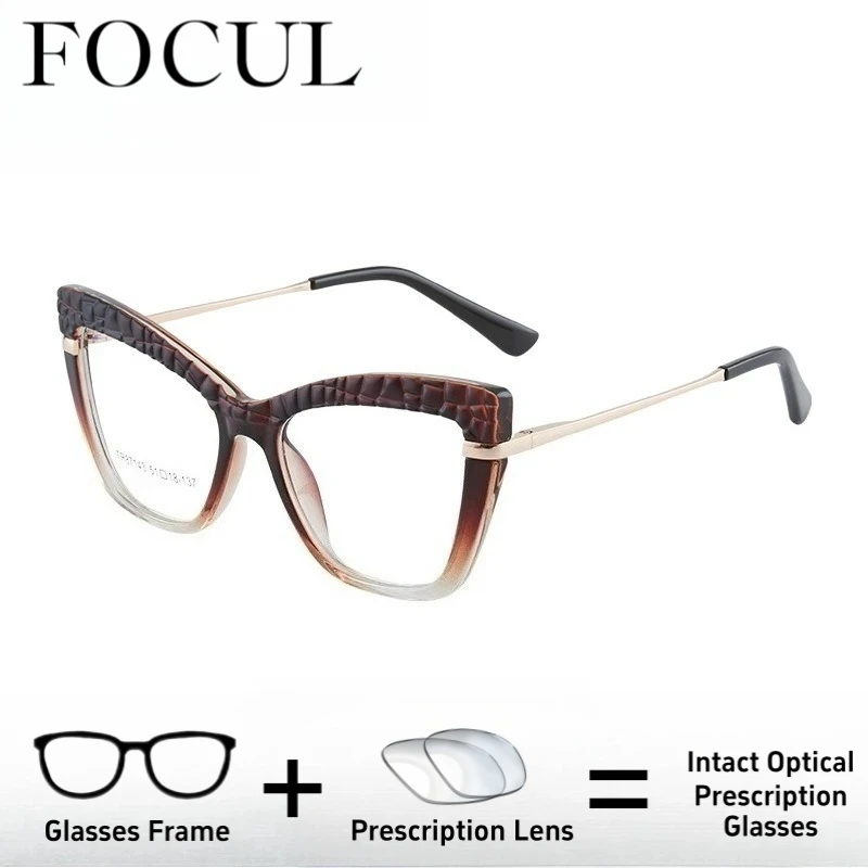 FOCUL Fashion TR90 Progressive Photochromic Blue Light Blocking HD Myopia Eyeglasses Customization Prescription Optical Eyewear
FOCUL Fashion TR90 Progressive Photochromic Blue Light Blocking HD Myopia Eyeglasses Customization Prescription Optical Eyewear