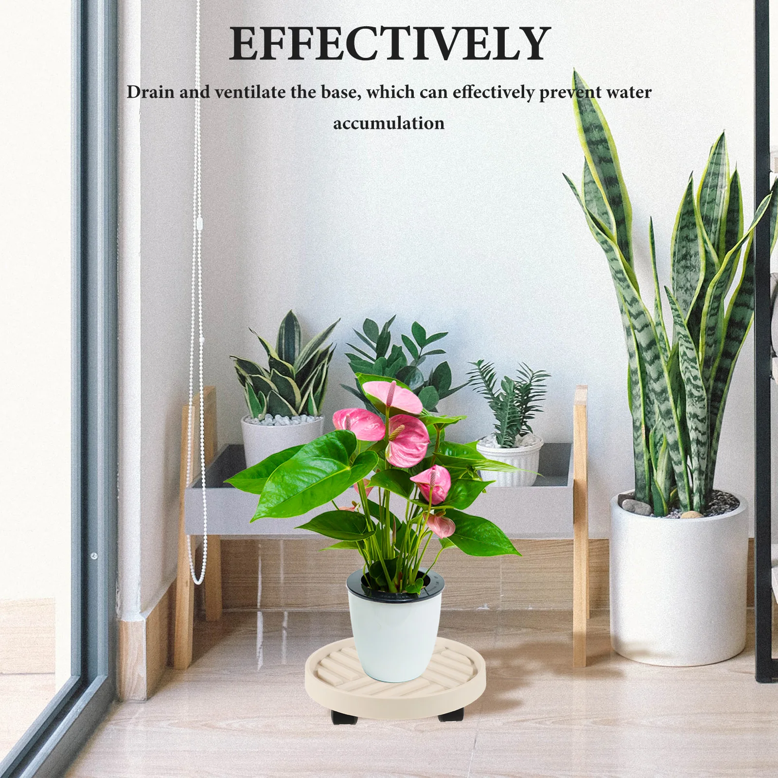 Drainable Air-permeable Bottom Bracket Plant Tray Stand Movable Wheel Holder PP Material Storage Coasters Potted Moving Rolling
Drainable Air-permeable Bottom Bracket Plant Tray Stand Movable Wheel Holder PP Material Storage Coasters Potted Moving Rolling