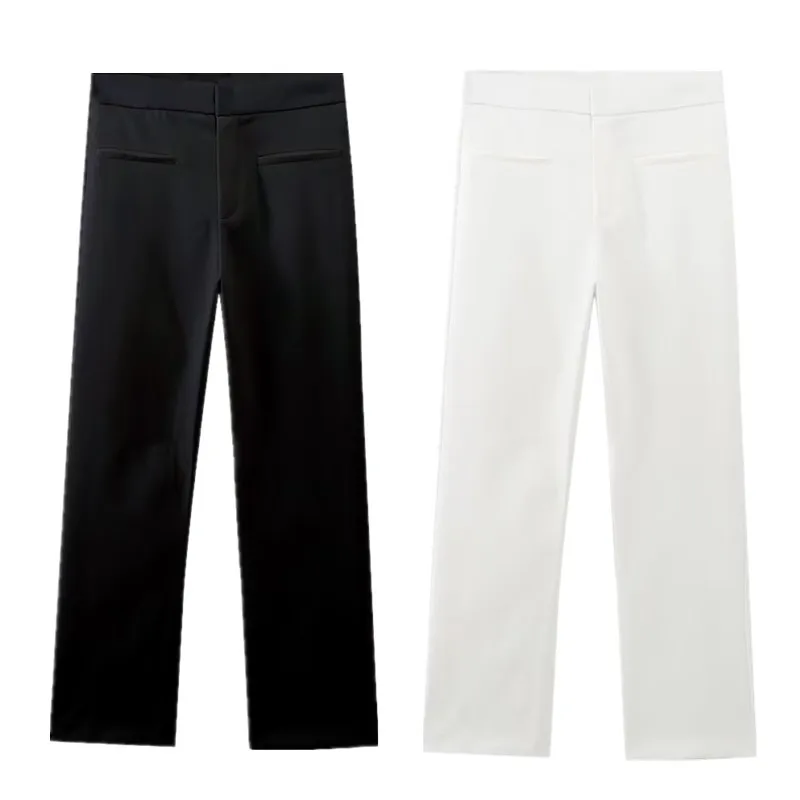 Модные черные расклешенные брюки с высокой талией для женщин, новинка весенней коллекции, асимметричные прямые брюки для офиса и повседневной носки
Модные черные расклешенные брюки с высокой талией для женщин, новинка весенней коллекции, асимметричные прямые брюки для офиса и повседневной носки