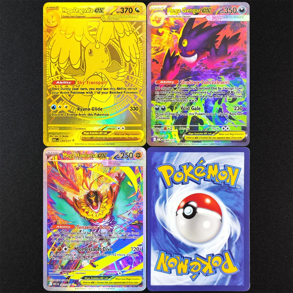 Pokémon Mega Dragonite Gengar ex TCG DIY Proxy Cards – Textured Finish 2025 Japan Edition Collectible for Fans Traders Game Card
Pokémon Mega Dragonite Gengar ex TCG DIY Proxy Cards – Textured Finish 2025 Japan Edition Collectible for Fans Traders Game Card