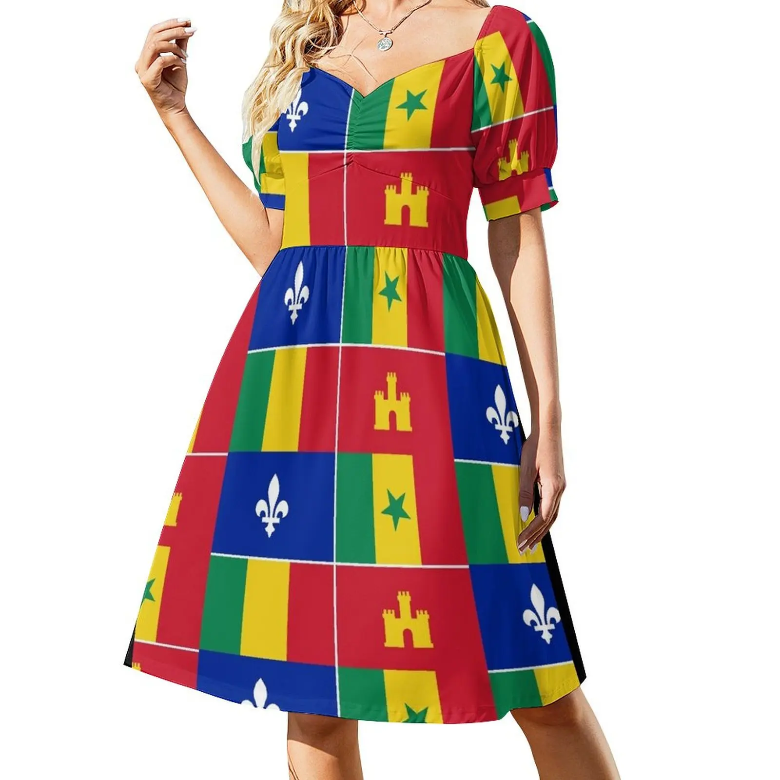 Louisiana Creole Flag Short-Sleeved Dress summer dresses women 2025 dresses for women
Louisiana Creole Flag Short-Sleeved Dress summer dresses women 2025 dresses for women