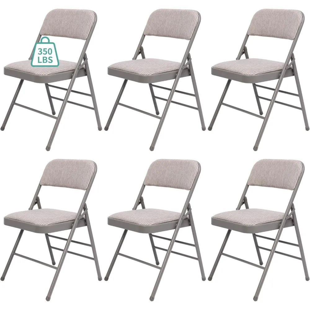 6 Pack Grey Folding Chairs with Fabric Padded Cushion, Fabric Dining Chair Set Portable Indoor Outdoor Padded Folding Chairs wit
6 Pack Grey Folding Chairs with Fabric Padded Cushion, Fabric Dining Chair Set Portable Indoor Outdoor Padded Folding Chairs wit
