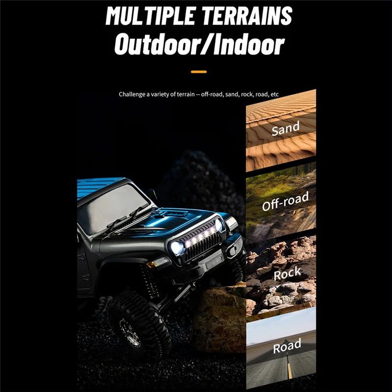 ABWE-RC Model Car Simulation Jeep 1:18 RC Car 2.4G Full Scale Off-Road Crawler Climbing Remote Control Car Gift
ABWE-RC Model Car Simulation Jeep 1:18 RC Car 2.4G Full Scale Off-Road Crawler Climbing Remote Control Car Gift