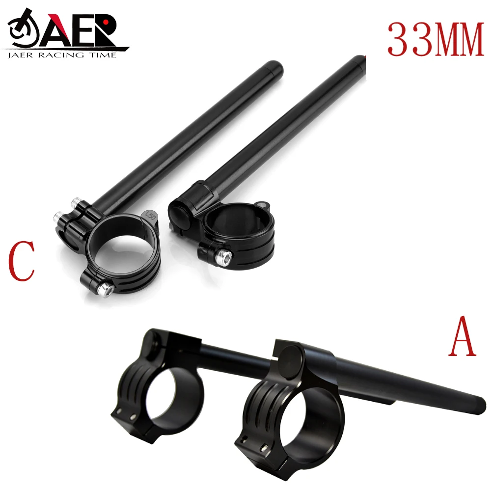 33mm Motorcycle CNC Billet Aluminum Adjustable Clip-On Handlebar Fit most of sport bike with 33mm fork clip motor
33mm Motorcycle CNC Billet Aluminum Adjustable Clip-On Handlebar Fit most of sport bike with 33mm fork clip motor