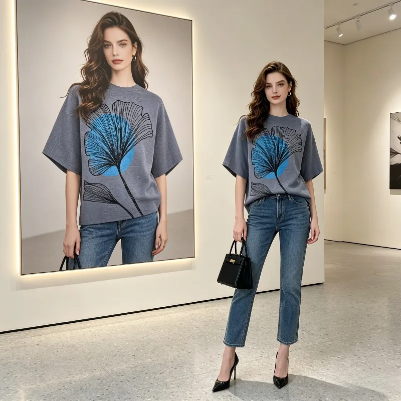 Miyake Pleated Short Sleeve Summer New High-end Embossed Loose T-shirt Fashion Versatile Printed Pleated Top for Women Pleat
Miyake Pleated Short Sleeve Summer New High-end Embossed Loose T-shirt Fashion Versatile Printed Pleated Top for Women Pleat