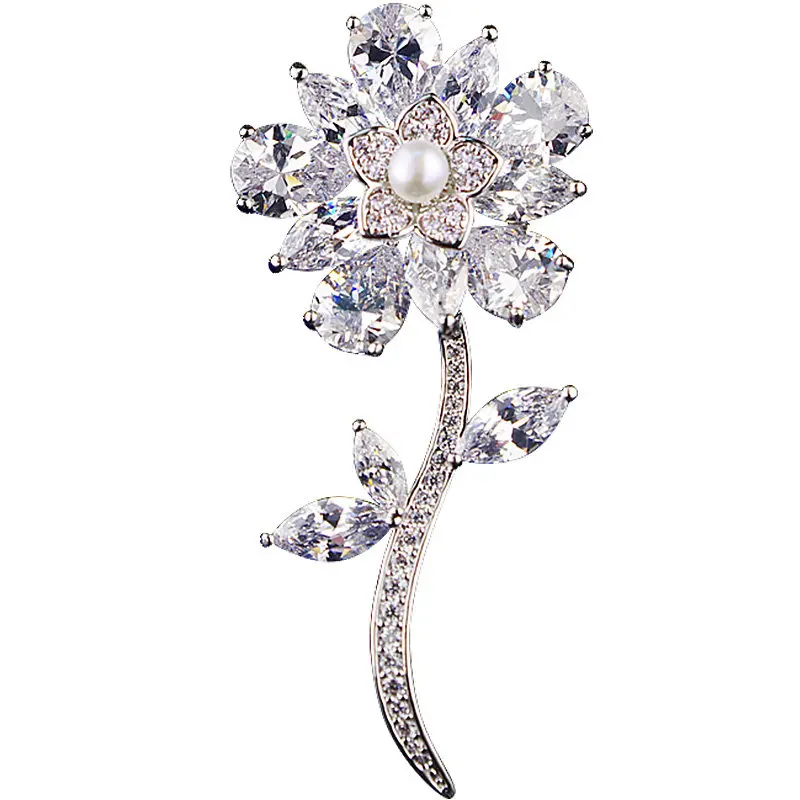 Natural Pearl Brooch High-end Flower Crystal Brooch Female Guest Lecture Shiny Wear Jacket with Accessories
Natural Pearl Brooch High-end Flower Crystal Brooch Female Guest Lecture Shiny Wear Jacket with Accessories