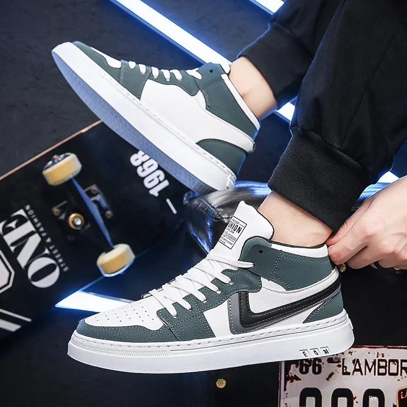 High-Top Casual Men's Shoes Korean Style Student Versatile Air Force One Boots Autumn Winter New Warm round Toe PVC Outsole
High-Top Casual Men's Shoes Korean Style Student Versatile Air Force One Boots Autumn Winter New Warm round Toe PVC Outsole
