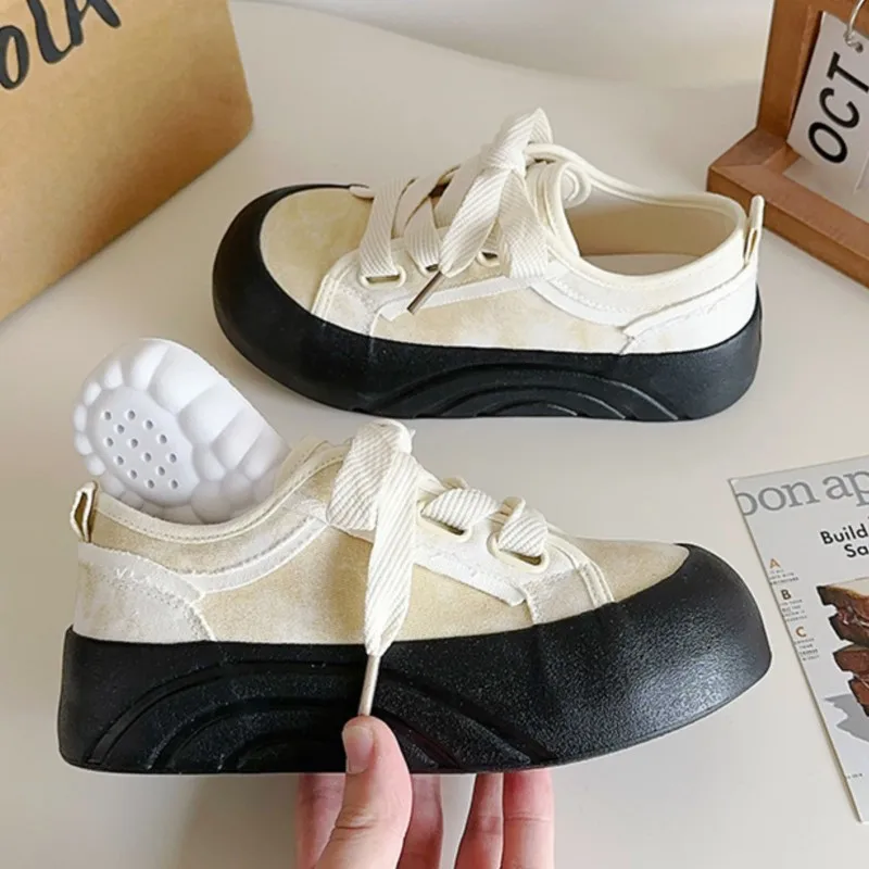 2025 Vintage Bread Shoes Ladies Agan Shoes Thick Platform Shoes Chunky White Sneakers Shoes Minority Chic Versatile Casual Shoes
2025 Vintage Bread Shoes Ladies Agan Shoes Thick Platform Shoes Chunky White Sneakers Shoes Minority Chic Versatile Casual Shoes