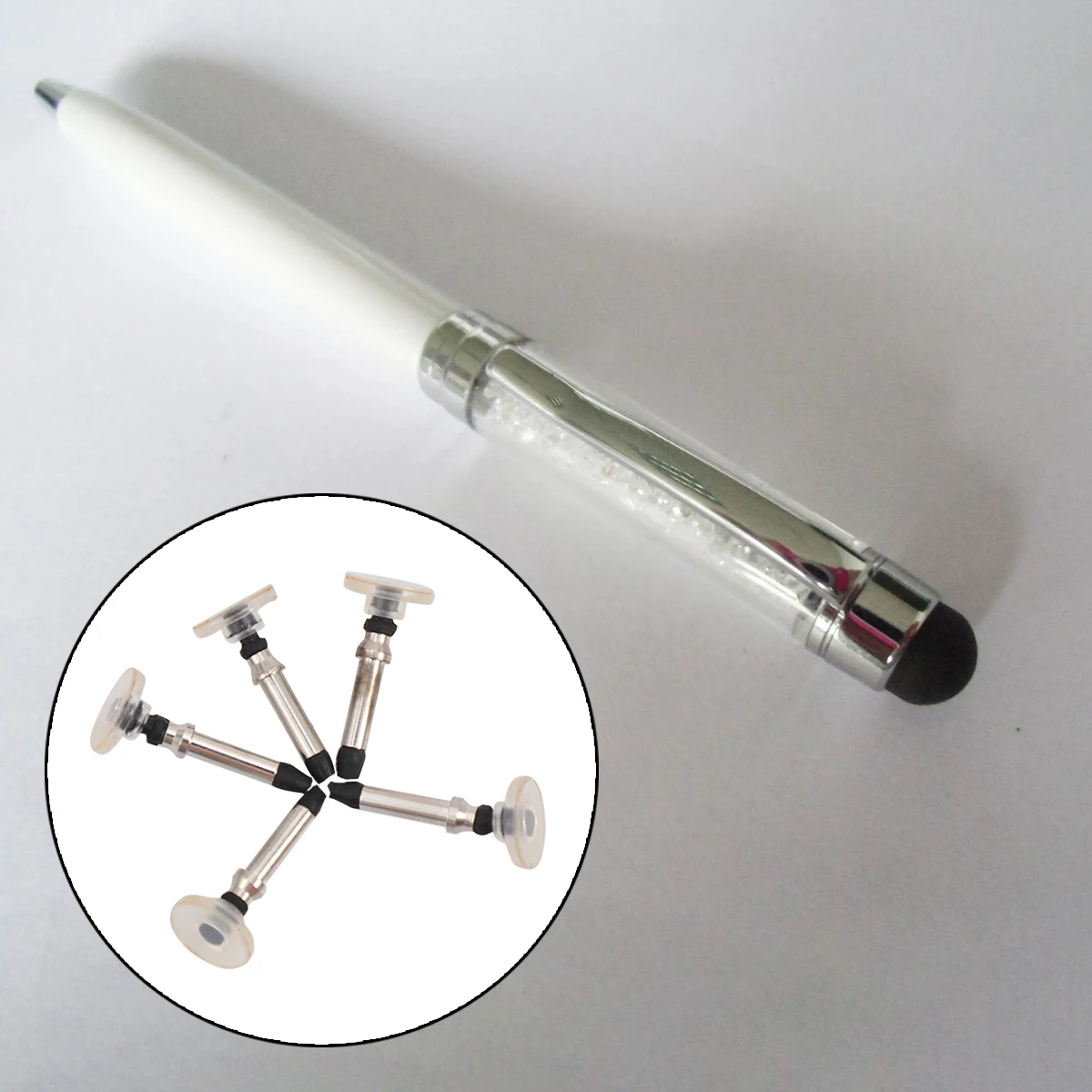 High Quality Replaceable Stylus Tips Disc Touch Pen Cover Silicone Material Compatible Devices Lightweight
High Quality Replaceable Stylus Tips Disc Touch Pen Cover Silicone Material Compatible Devices Lightweight
