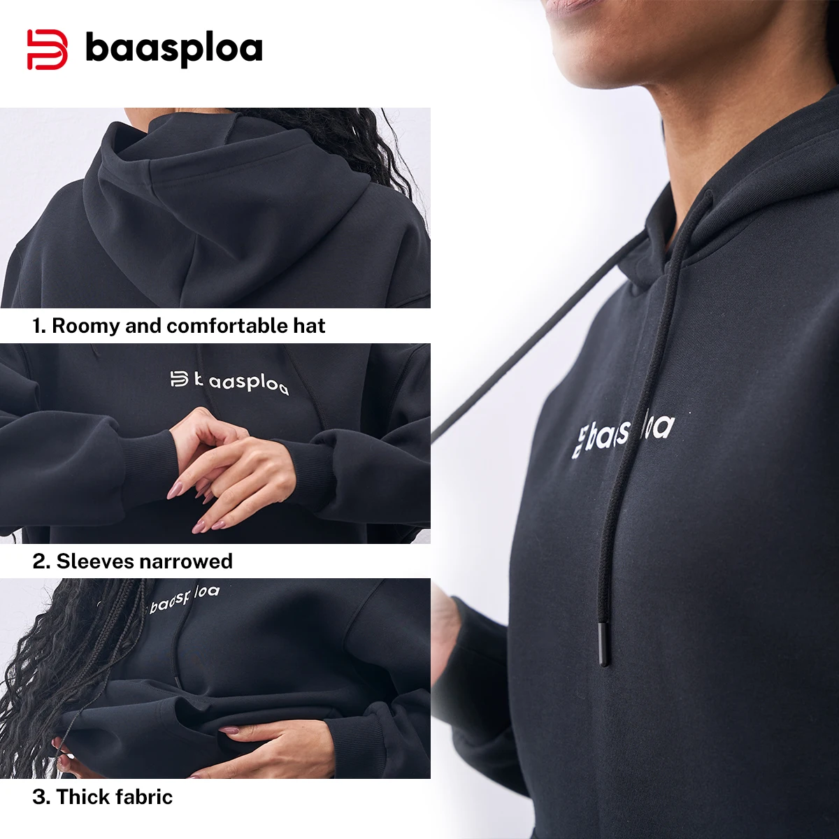 Baasploa Women Sport Suit Comfort Soft Hoodies Sweatpants Female Brand Casual Exercise Sets Fashion Trend Sportswear
Baasploa Women Sport Suit Comfort Soft Hoodies Sweatpants Female Brand Casual Exercise Sets Fashion Trend Sportswear