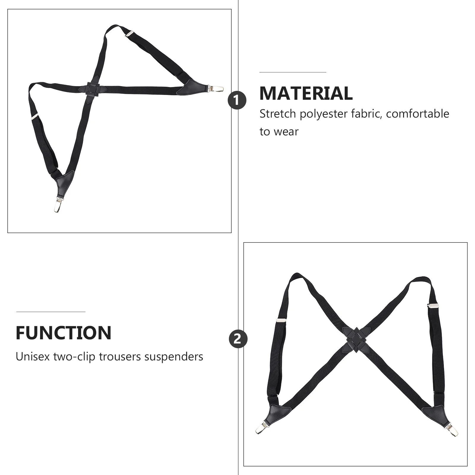 Creative Clip-on Elastic Suspender Adjustable Unisex Trouser Strap Comfortable Wear Stylish Appearance Sturdy Clip Birthday
Creative Clip-on Elastic Suspender Adjustable Unisex Trouser Strap Comfortable Wear Stylish Appearance Sturdy Clip Birthday