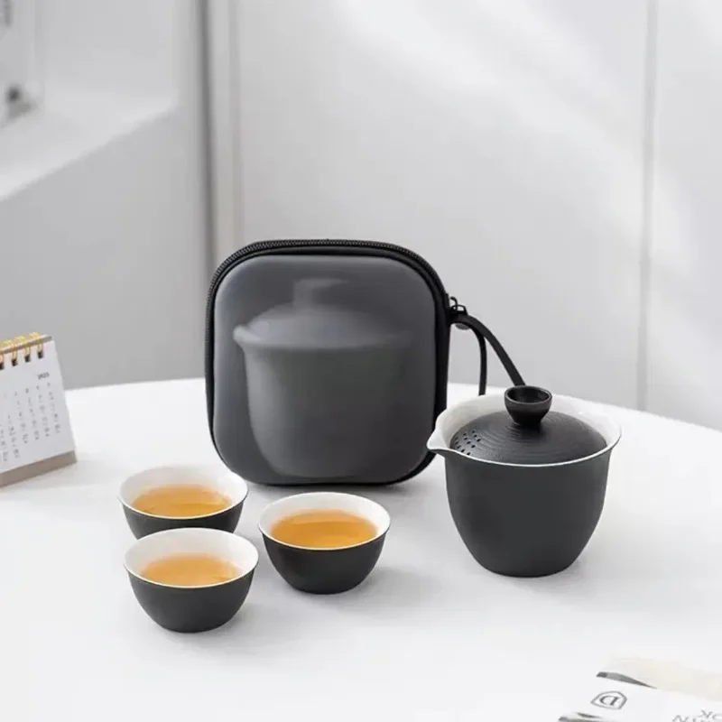 Tea Ceremony Travel Tea Set Mate Portable Tea Set Outdoor Making Cup One Pot Three Cup Teapot
Tea Ceremony Travel Tea Set Mate Portable Tea Set Outdoor Making Cup One Pot Three Cup Teapot