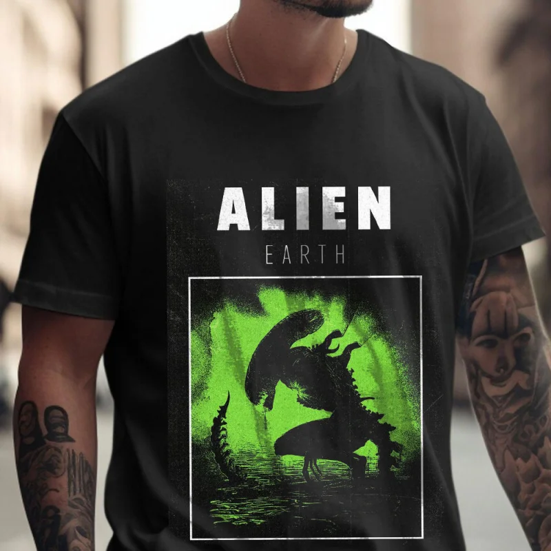 ALEN EARTH 0126 Retro Sic-fi Gift T-Shirt for man Aliens Graphic Clothes All size Tops S-6XL 100% cotton printed Unisex Tee
ALEN EARTH 0126 Retro Sic-fi Gift T-Shirt for man Aliens Graphic Clothes All size Tops S-6XL 100% cotton printed Unisex Tee